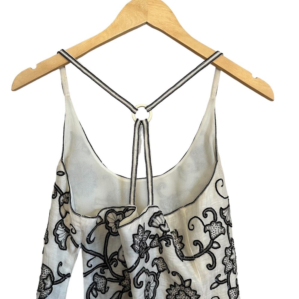 Armani Collezioni Black and White Floral Top - Picture 7 of 13